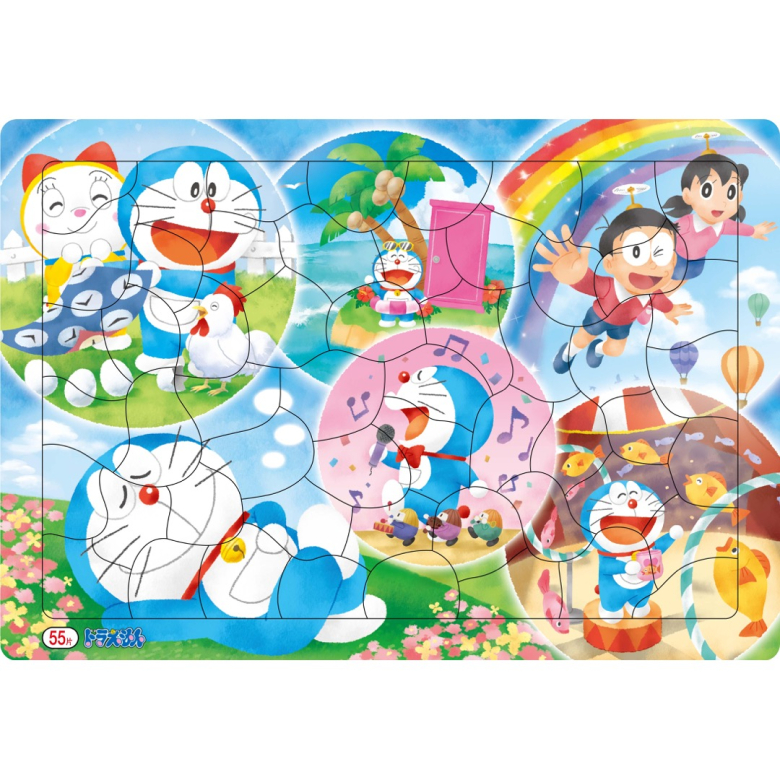 未開封 当時物 ショウワノート しょうちゃんパズル ドラえもん 55片